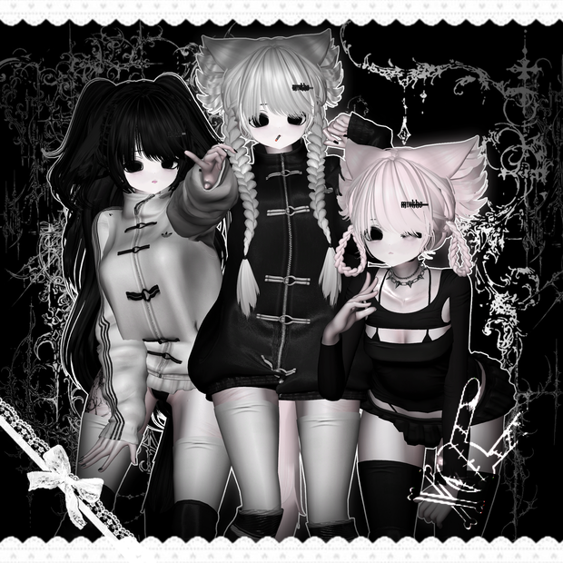 【VRC想定】アバター Silence ;沈黙 PC/QUEST & FT