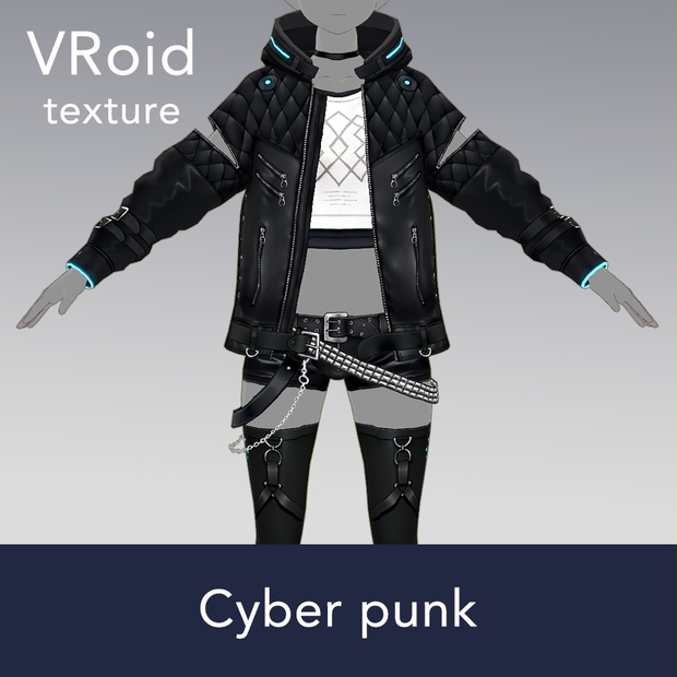 Vroid Texture 22 サイバーパンク Ofuji Store Booth