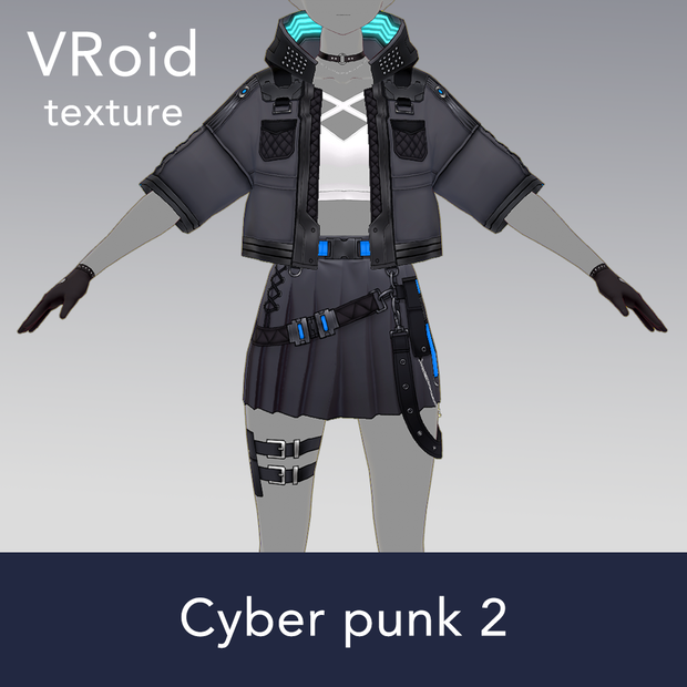 【VRoid texture 30】サイバーパンク2