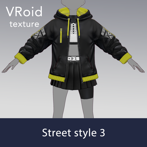 【VRoid texture 50】ストリートスタイル3