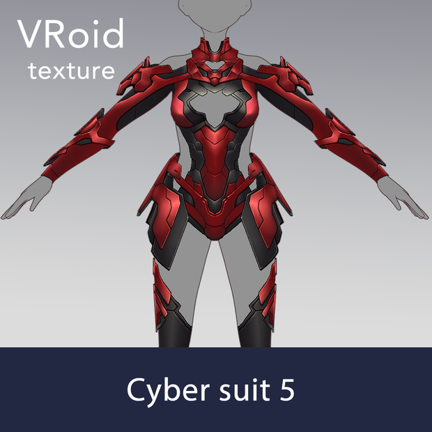 【VRoid texture 65】サイバースーツ5
