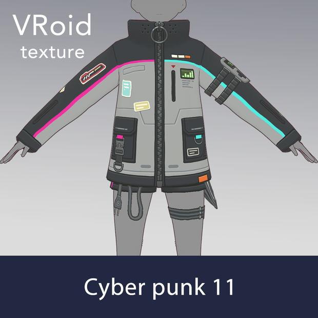 【VRoid texture 77】サイバーパンク11