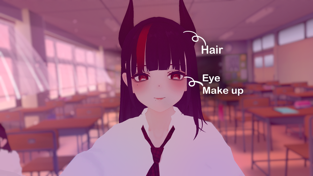 [くろなつ]  Hair/Eye Make up ( Kuronatu , 쿠로나츠 , 텍스쳐 ) 
