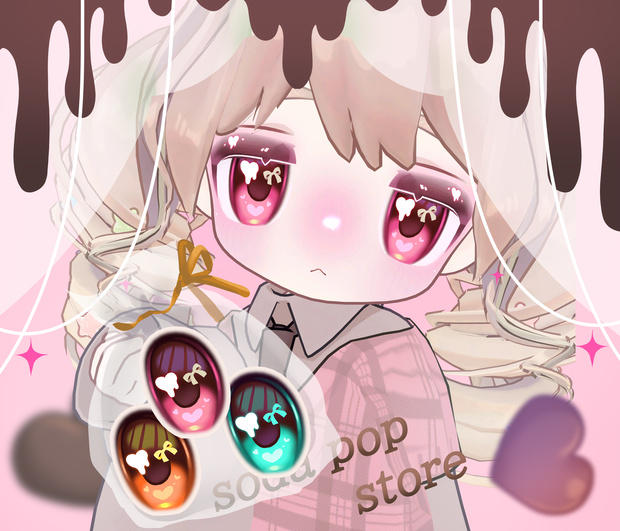 キプフェル♡kipfel 】『 - chocolate texture - 』 Fece.body&Eye texture