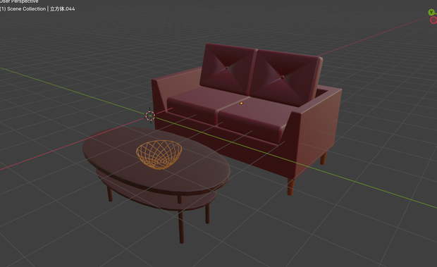 【unitypackage、fbx】ソファ・テーブル
