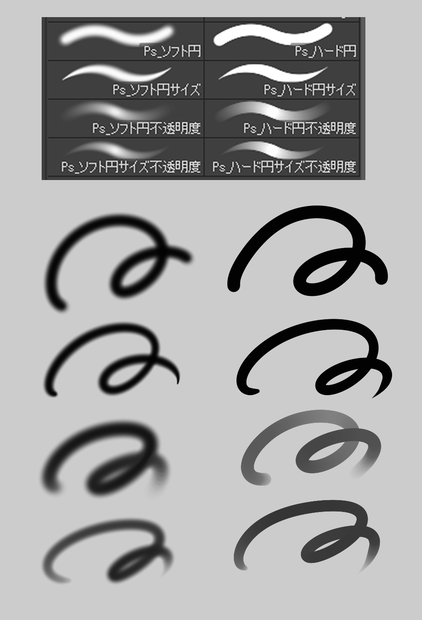 【クリスタブラシ】Photoshop円ブラシ風ブラシ