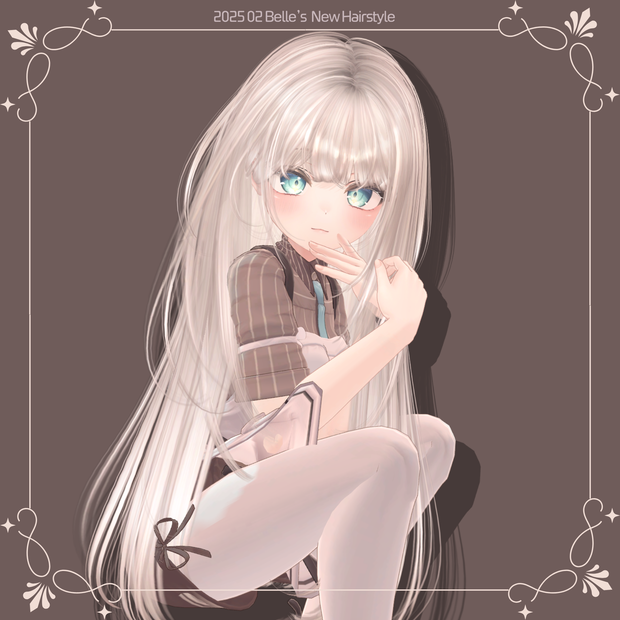 [3D Alpha hair] Long Layerd HAIR