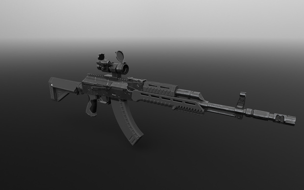 modernize AKM.fbx unityアセット同梱
