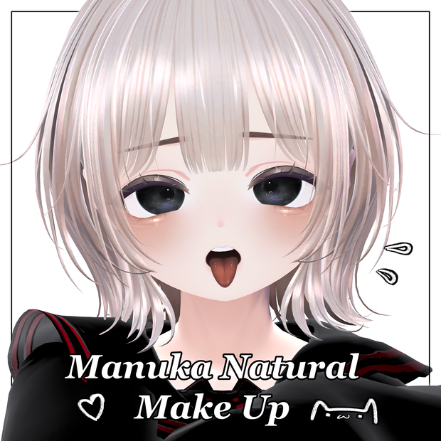 ୨୧ 「マヌカ」Manuka Natural Makeup + Eyes + Tongue Texture Set ୨୧
