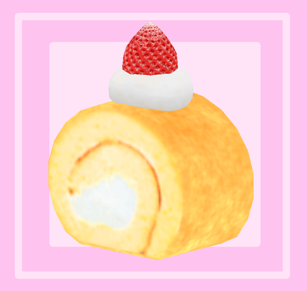 オリジナル3Dモデル【ロールケーキ4種】