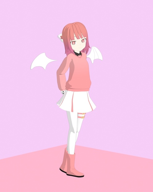 [オリジナル3Dモデル] Pinkie | ピンキー - Project sweet