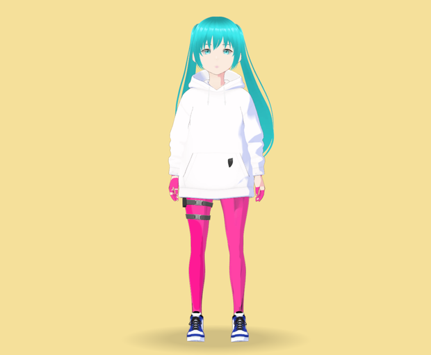 【VRM 3Dアバターモデル女性】F55_5