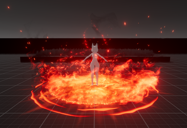 【Unity/VRChat】Fire Ring by Raivo