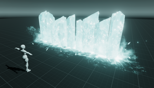 【Unity/VRChat】Ice Wall Spell by Raivo