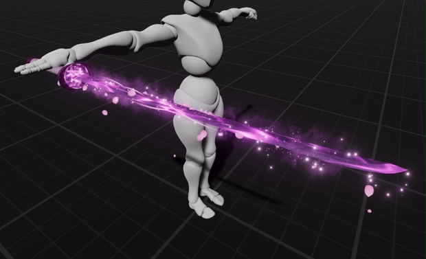 Vrchat Time Spirit 【Unity/VRChat】Spirit Blossom Katana by Raivo - raivovfx - BOOTH