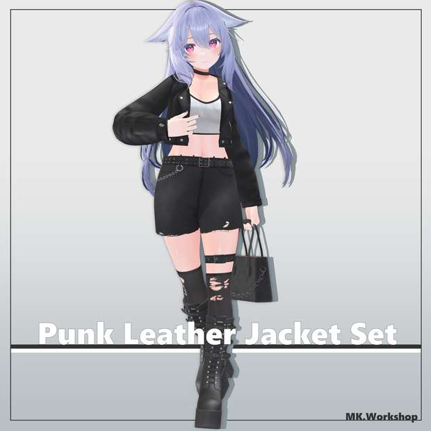 【桔梗専用】Punk Leather Jacket Set