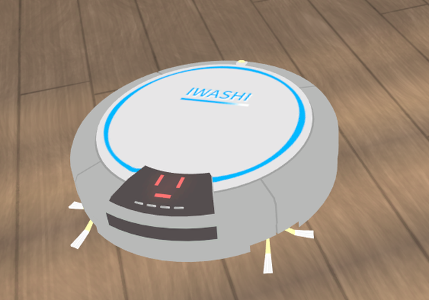【VRChatワールドギミック】ロボット掃除機『イワシクリーン1号』