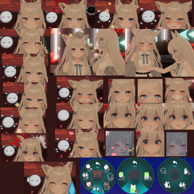 【ライム(Lime) 用】Lime dynamic expression Ver.1.02/VRC Contact /ライムの動的表情/Dynamic expression system