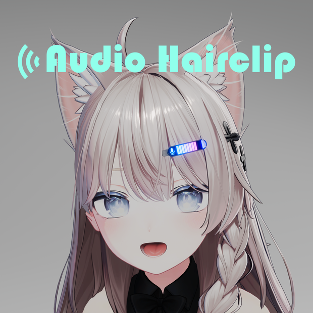 オーディオヘアクリップ【VRChat用】