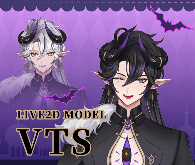 【Live2d モデル】男性モデル，VTS用，魔王
