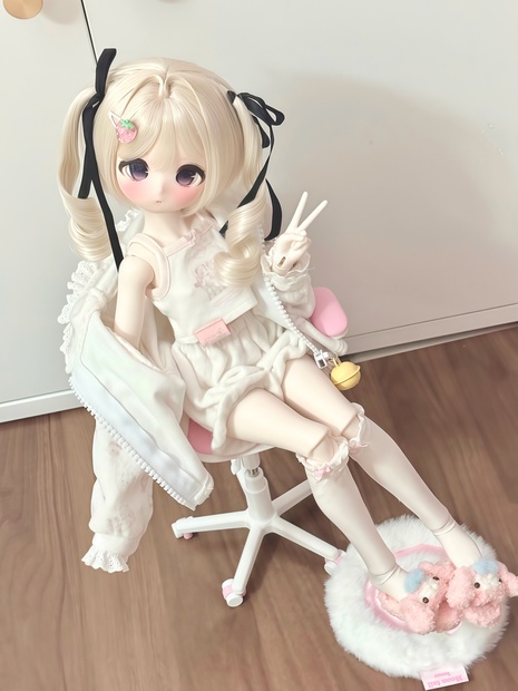 新色・再入荷」꒰ねむねむチェア꒱「1/12, 1/6, 1/4ドール用小物