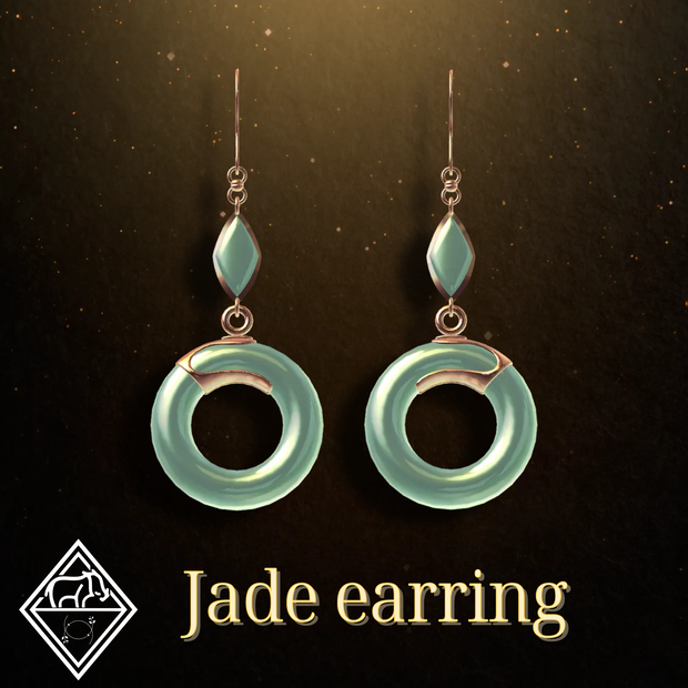 Jade earring +DLC jade ring