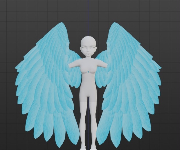 Aqua Blue Wings