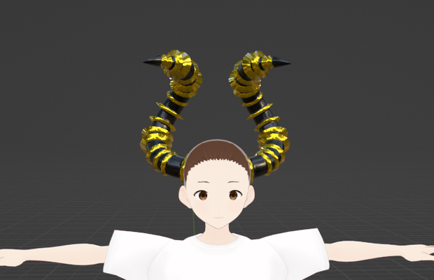 Black/Gold Tarus Horns