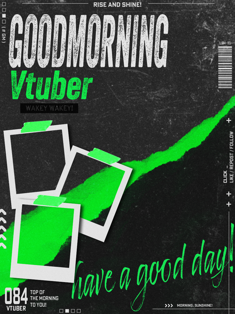 【フリー素材】Goodmorning vtuber