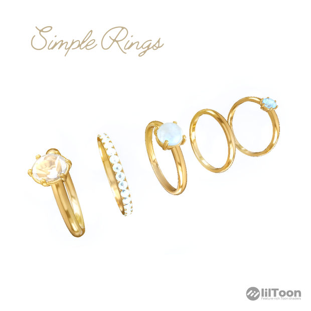 [Accessories] Simple Rings [354pattern]