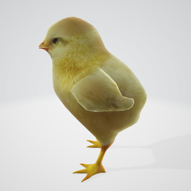 3d ヒヨコ　blender　