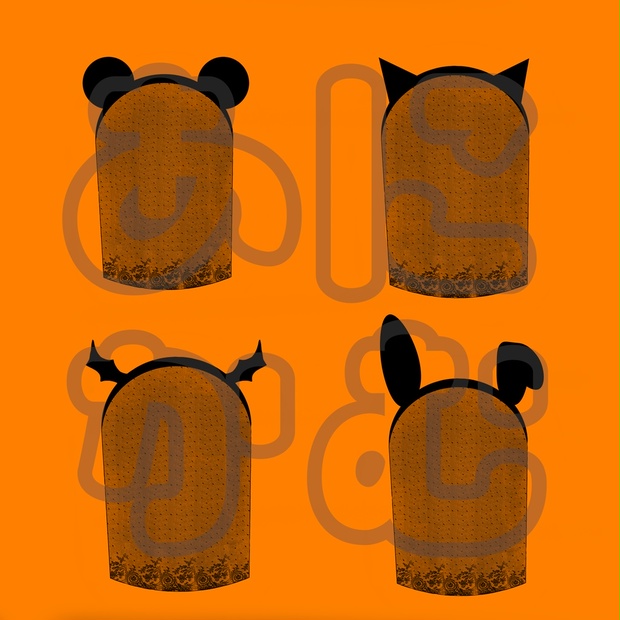 Vtuber用ハロウィン素材 レースのカチューシャ あにかむ Booth Vtuber用ハロウィン素材 レースのカチューシャ あにかむ Booth