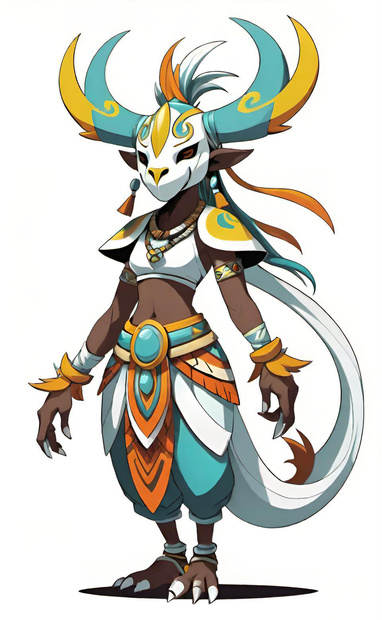 Masked Tribal Warrior