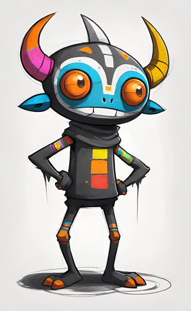 Colorful Horned Creature