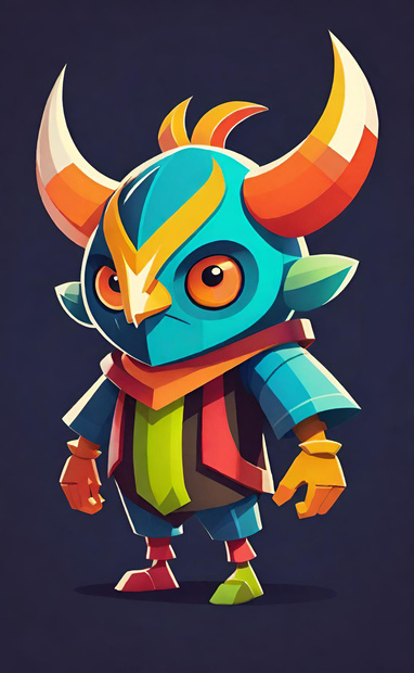 Horned Colorful Creature