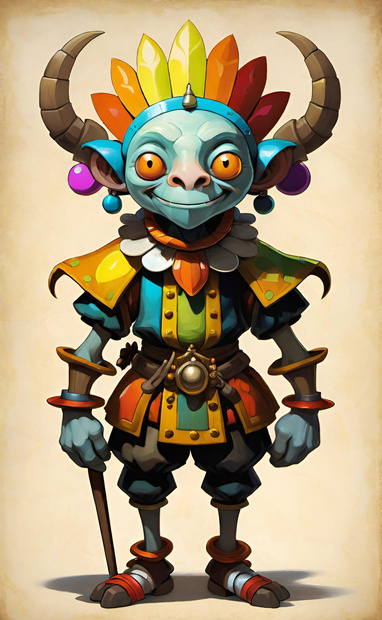 Whimsical Goblin Jester