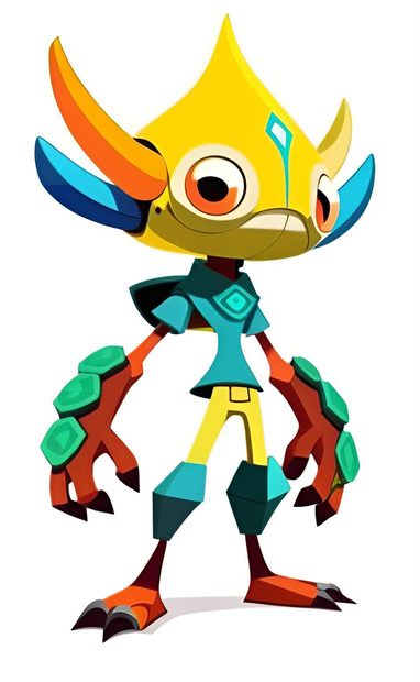 Whimsical Alien Explorer