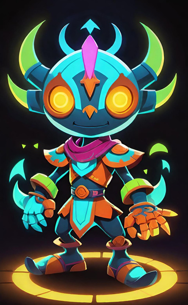 Vibrant Alien Explorer