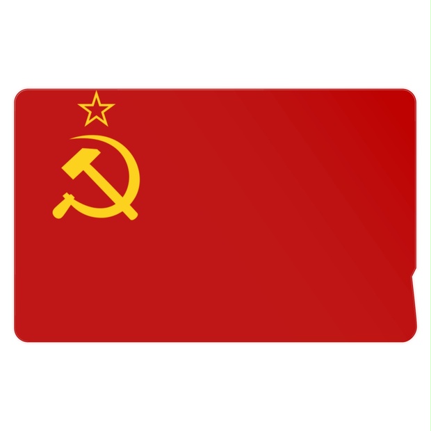 ソ連国旗 (1945年版) ICカードステッカー - 同志の為の補給店 - BOOTH