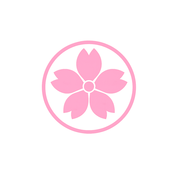MINIMAL SILHOUETTE ICON –桜花びら / Flower / Simple / Color