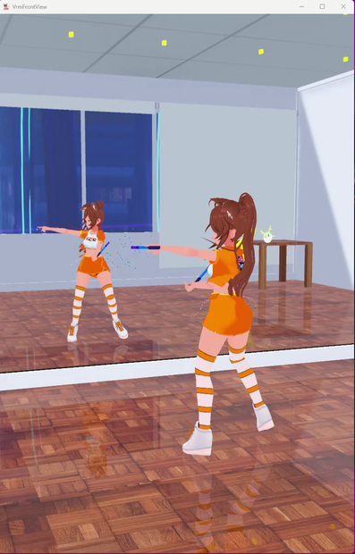 Dance Studio Stage for VRMFrontView