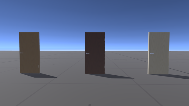 【VRChat用】開閉ドアギミック KWG-SD01【置くだけ・効果音付き・同期対応】