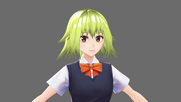 【VRoid用髪型】長い三つ編みセット