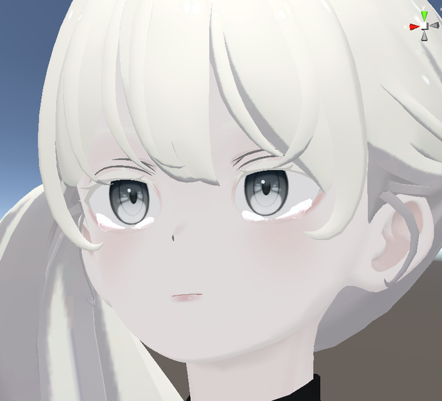 VRC想定 流れる涙 Animation設定済み