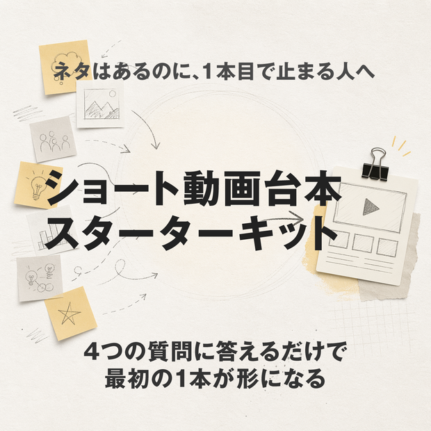 ショート動画台本スターターキット