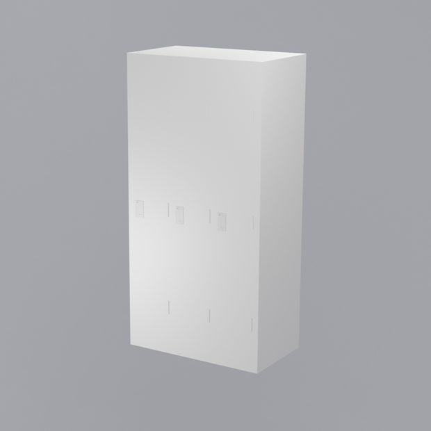[3DCG] ロッカー ３列