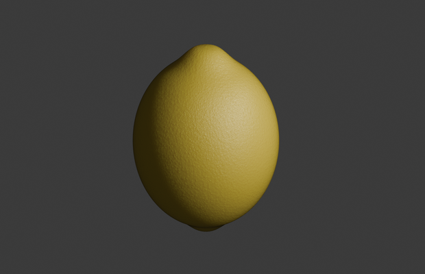 リアルなレモン3Dモデル（blender形式・FBX形式）