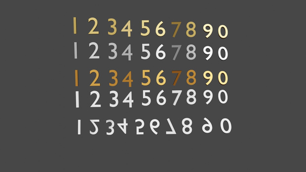 3d  数字　