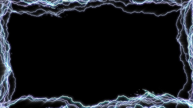 【AfterEffects】雷枠エフェクト素材_ワークデータ