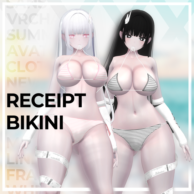 【 レシートビキニ Receipt Bikini 】 *Milltina *VRChat
